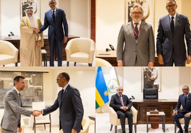 Perezida Kagame yagiranye ibiganiro n’abayobozi b’ibigo bikomeye bitabiriye Inama ya Africa CEO Forum